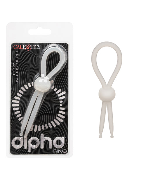 Anneau pénien Alpha en silicone liquide Lasso - Naturel