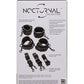 Attaches de lit réglables de la collection Nocturnal - Noir