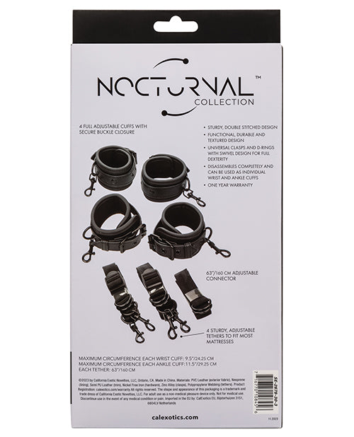 Attaches de lit réglables de la collection Nocturnal - Noir