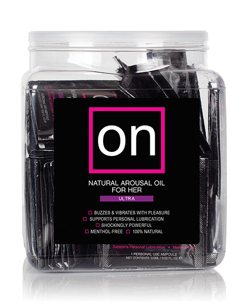 Huile d'éveil Ultra ON for Her - Pot de 75 ampoules à usage unique