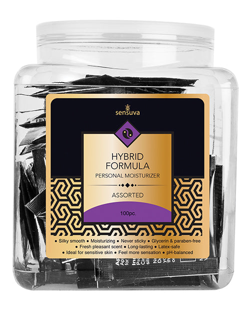 Pot de 100 crèmes hydratantes personnelles Sensuva Hybrid - Non parfumées