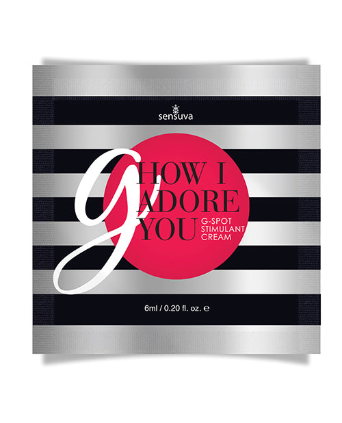 Crème pour le point G How I Adore You - Sachet de 6 ml à usage unique