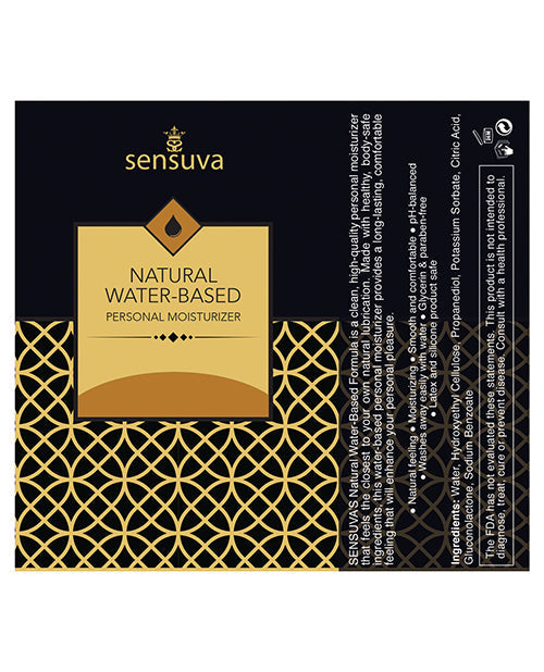 Hydratant personnel naturel à base d'eau Sensuva - 55 ml Caramel salé