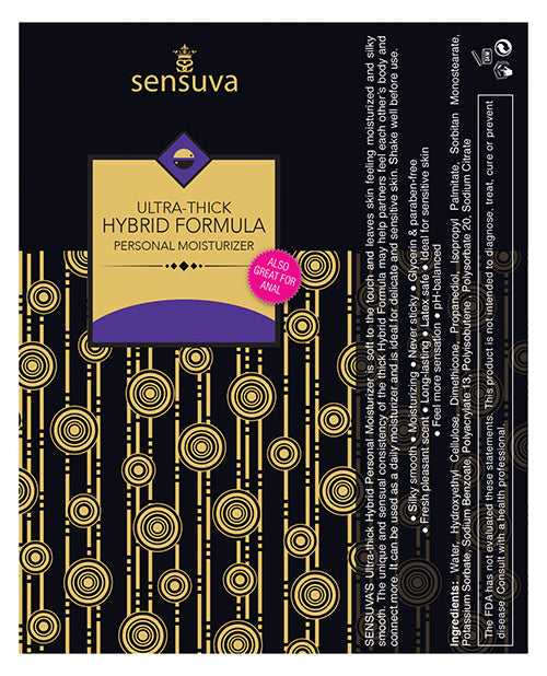 Hydratant personnel ultra-épais Sensuva - 1,7 oz sans parfum