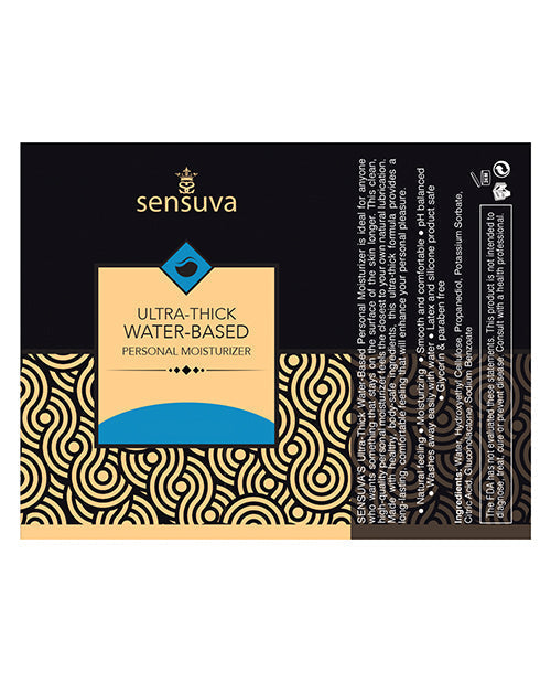 Hydratant personnel ultra-épais à base d'eau Sensuva - 55 ml, sans parfum
