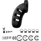 Shots Man Cage Chastity 4.5" Cock Cage Model 21 - Black