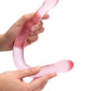 Shots RealRock Reuse Dildo | Kristalhelder 17" Groot Dildo | Dubbele Dildo | Pienk Dildo