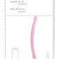Shots RealRock Reuse Dildo | Kristalhelder 17" Groot Dildo | Dubbele Dildo | Pienk Dildo