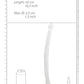 Gode ​​géant Shots RealRock | Gode transparent de 43 cm | Double gode | Gode réaliste transparent