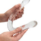 Gode ​​géant Shots RealRock | Gode transparent de 43 cm | Double gode | Gode réaliste transparent