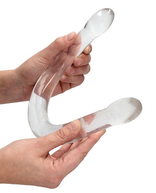 Gode ​​géant Shots RealRock | Gode transparent de 43 cm | Double gode | Gode réaliste transparent