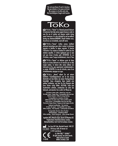 Lubrifiant aromatisé Shunga Toko Aroma - 5,5 oz Melon Mangue