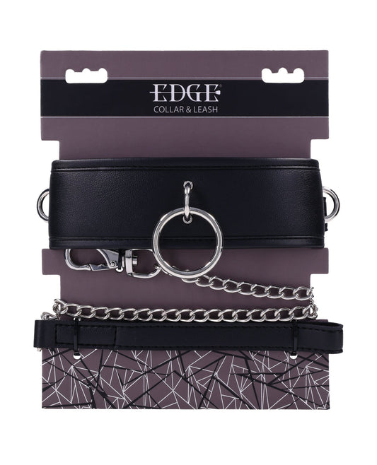 Collier et laisse Edge - Noir