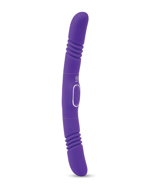 Vibromasseur vibrant et à double extrémité Together Double Delight - Violet