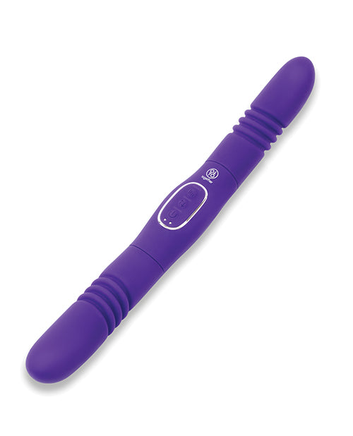 Vibromasseur vibrant et à double extrémité Together Double Delight - Violet
