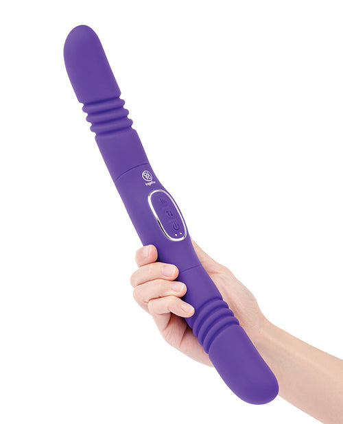 Vibromasseur vibrant et à double extrémité Together Double Delight - Violet