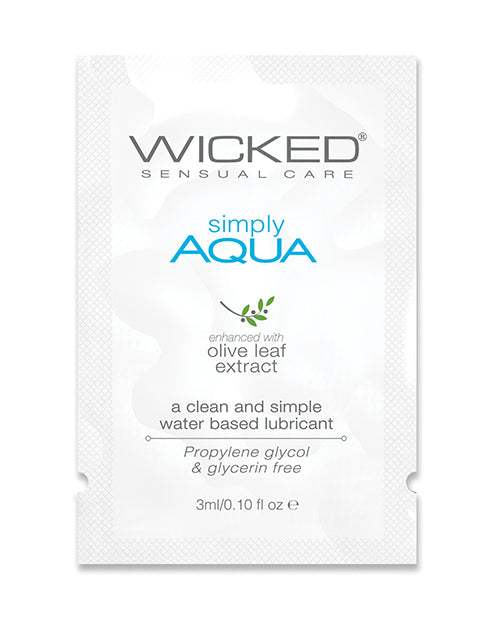 Lubrifiant à base d'eau Wicked Sensual Care Simply Aqua - 0,1 oz