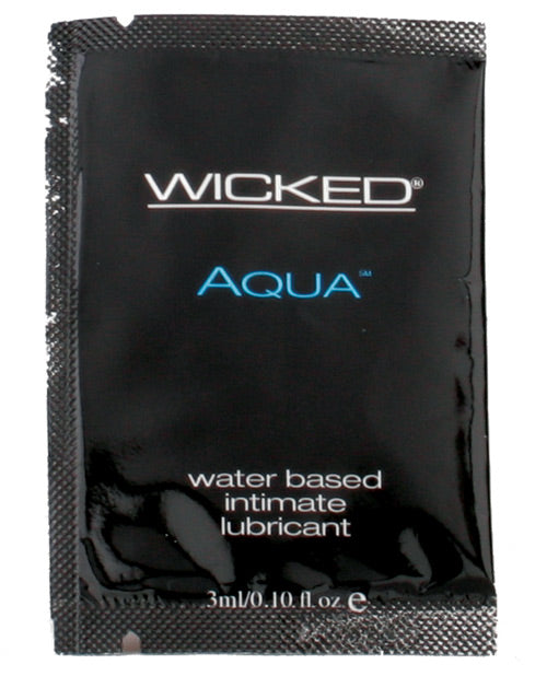 Lubrifiant à base d'eau Wicked Sensual Care Aqua - 0,1 oz sans parfum