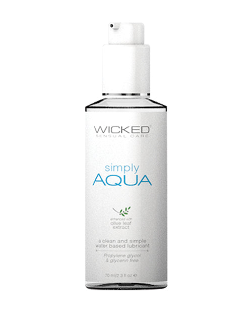 Lubrifiant à base d'eau Wicked Sensual Care Simply Aqua - 2,3 oz