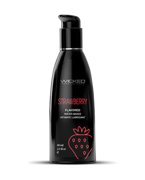 Wicked Sensual Care Waterbasis Smeermiddel - 2 oz Aarbei