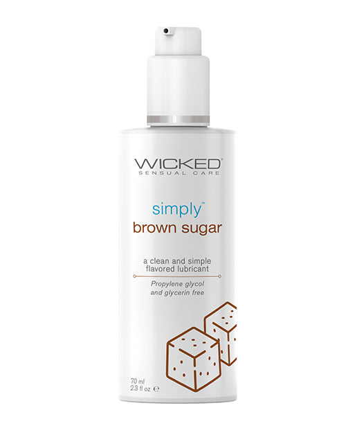 Lubrifiant à base d'eau Wicked Sensual Care Simply - 2,3 oz de sucre brun